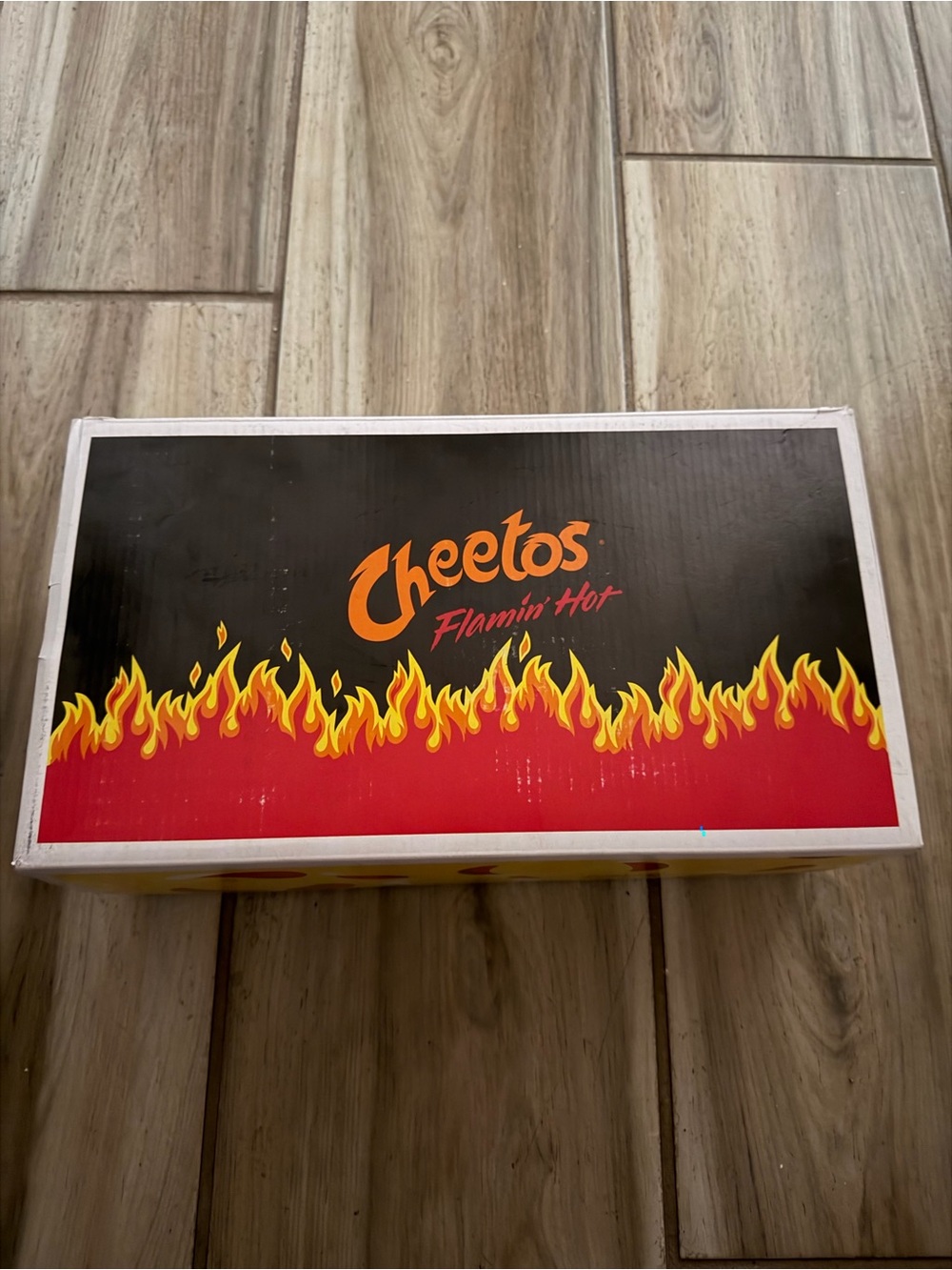 Men’s Slip-On Hot Cheetos Vans - Black with Red & Yellow Flames - Picture 2 of 4